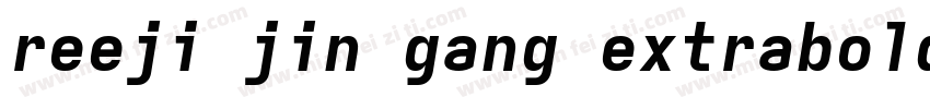 reeji jin gang extrabold 10字体转换